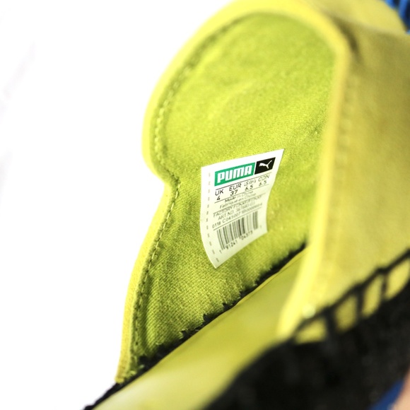 Fenty X Puma Embroidered Espadrilles Suede Slip On Sliders Yellow/Green Blue - Picture 8 of 10